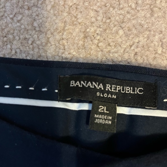 Banana Republic 2L (Tall) Sloan Pant Navy Blue - Picture 3 of 4